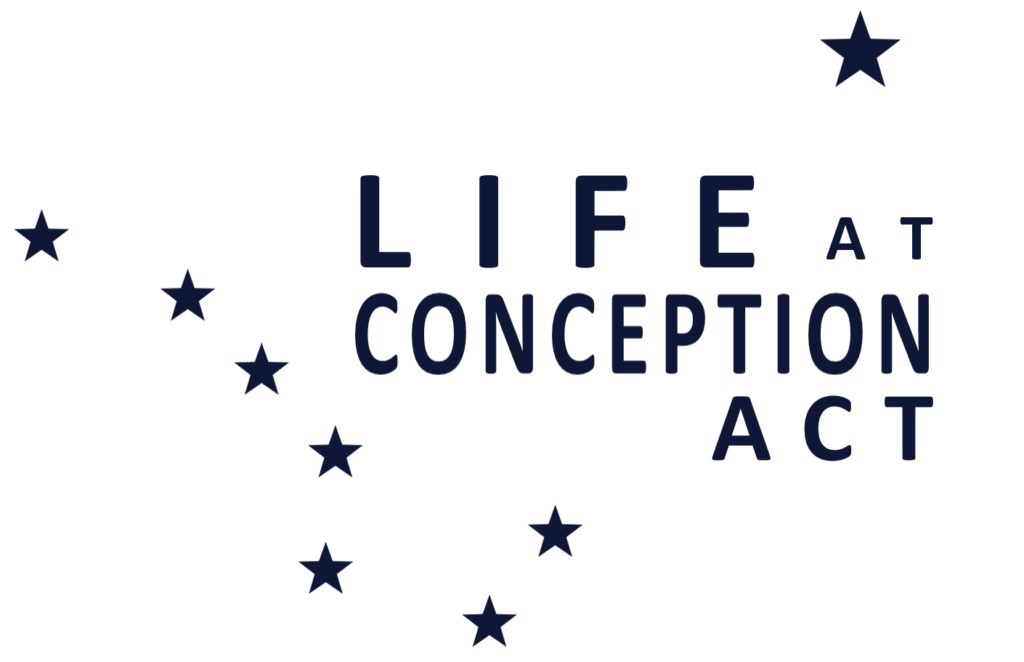 LIFE AT CONCEPTION ACT CHILD DEFINED